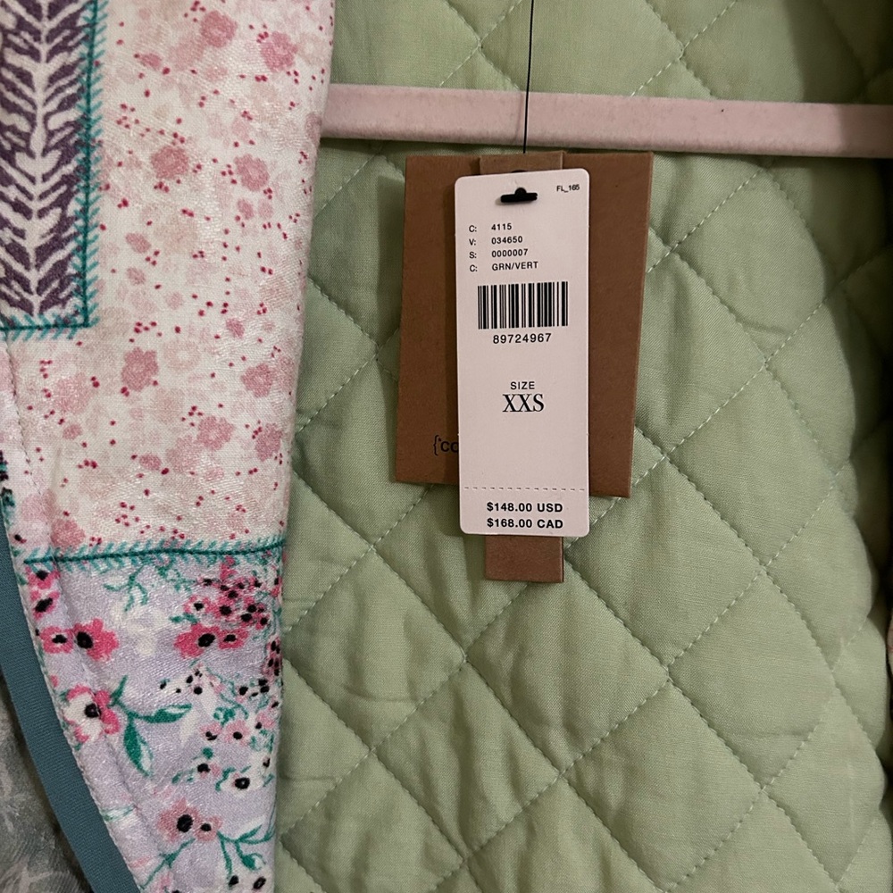NWT Conditions Apply Printed Quilted Jacket - Picture 2 of 8